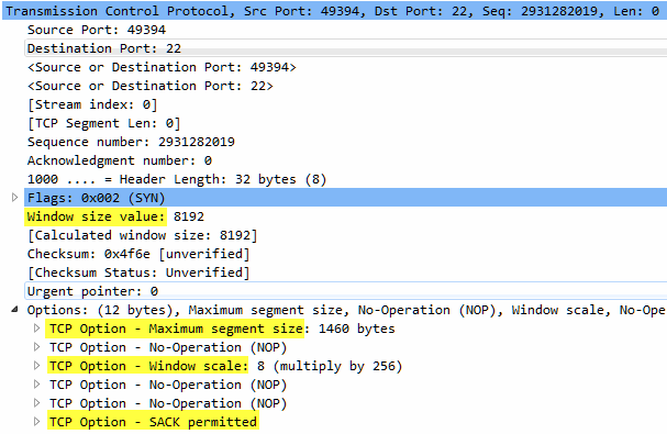 TCP Options